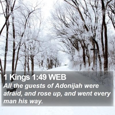 1 Kings 1:49 WEB Bible Verse Image