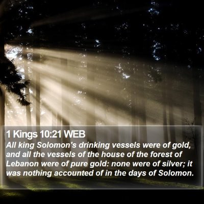 1 Kings 10:21 WEB Bible Verse Image