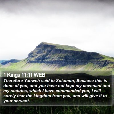 1 Kings 11:11 WEB Bible Verse Image