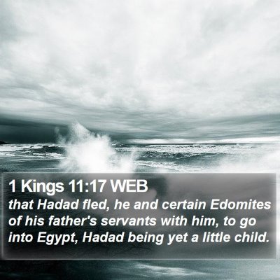 1 Kings 11:17 WEB Bible Verse Image