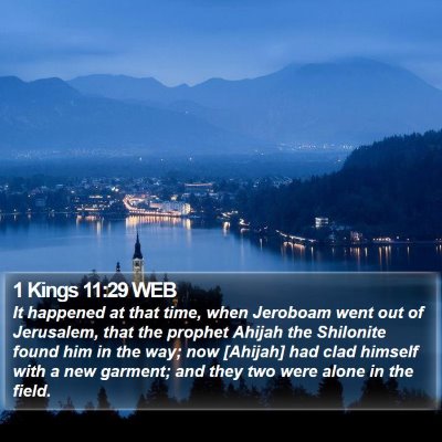 1 Kings 11:29 WEB Bible Verse Image
