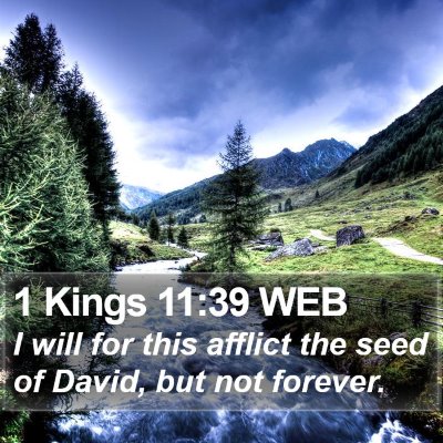 1 Kings 11:39 WEB Bible Verse Image