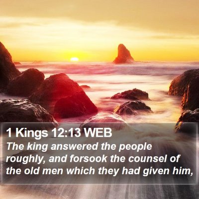 1 Kings 12:13 WEB Bible Verse Image