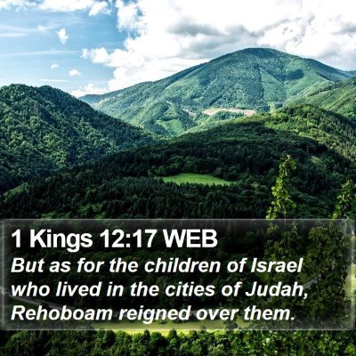 1 Kings 12:17 WEB Bible Verse Image