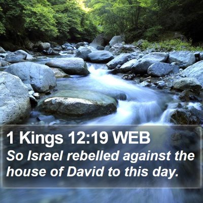 1 Kings 12:19 WEB Bible Verse Image