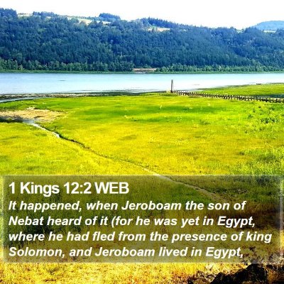 1 Kings 12:2 WEB Bible Verse Image