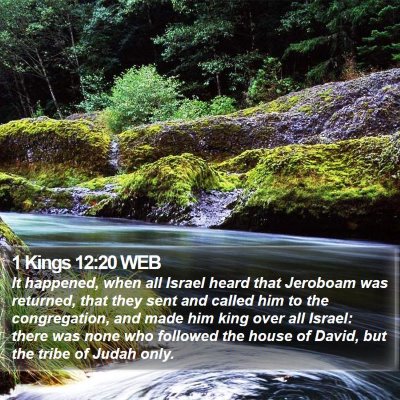 1 Kings 12:20 WEB Bible Verse Image