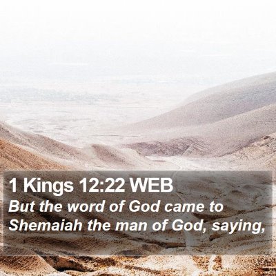 1 Kings 12:22 WEB Bible Verse Image
