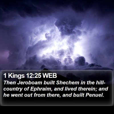 1 Kings 12:25 WEB Bible Verse Image