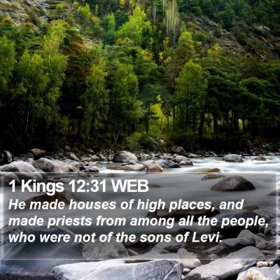 1 Kings 12:31 WEB Bible Verse Image