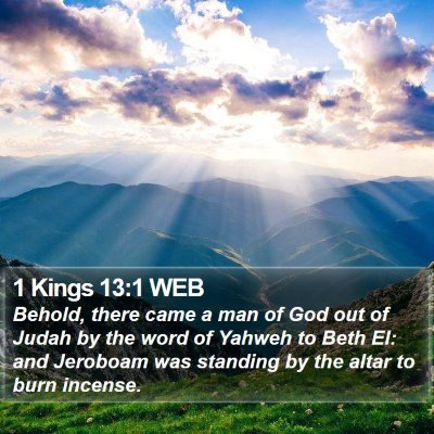 1 Kings 13:1 WEB Bible Verse Image