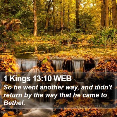 1 Kings 13:10 WEB Bible Verse Image