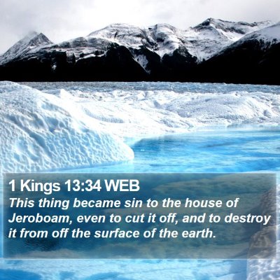 1 Kings 13:34 WEB Bible Verse Image