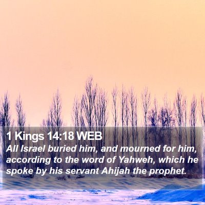 1 Kings 14:18 WEB Bible Verse Image