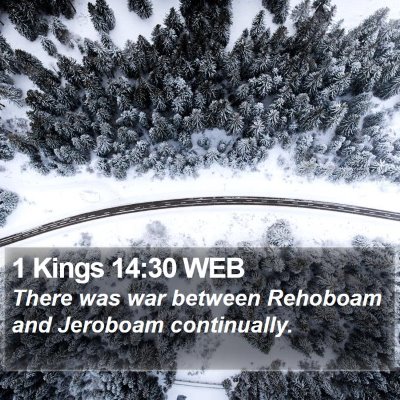 1 Kings 14:30 WEB Bible Verse Image