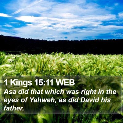 1 Kings 15:11 WEB Bible Verse Image