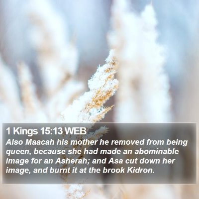 1 Kings 15:13 WEB Bible Verse Image