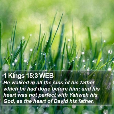 1 Kings 15:3 WEB Bible Verse Image
