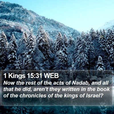 1 Kings 15:31 WEB Bible Verse Image