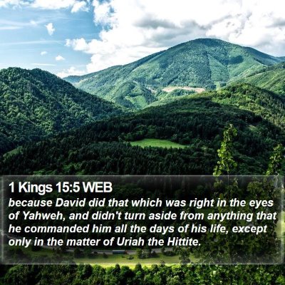 1 Kings 15:5 WEB Bible Verse Image