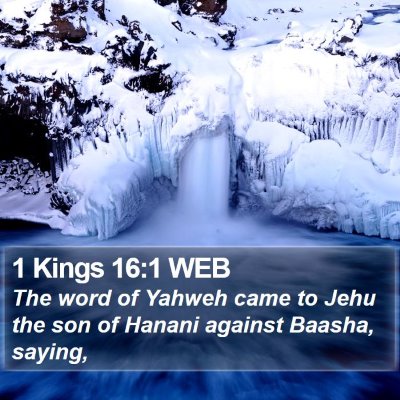 1 Kings 16:1 WEB Bible Verse Image