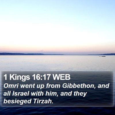 1 Kings 16:17 WEB Bible Verse Image