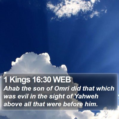 1 Kings 16:30 WEB Bible Verse Image