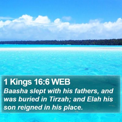 1 Kings 16:6 WEB Bible Verse Image
