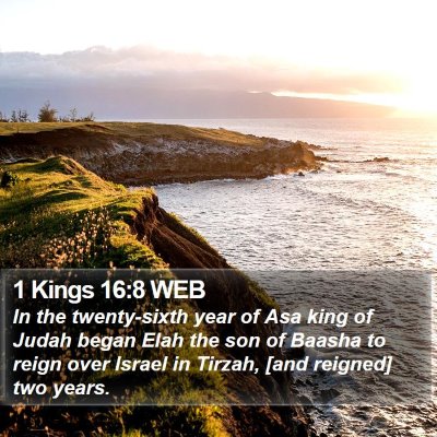 1 Kings 16:8 WEB Bible Verse Image