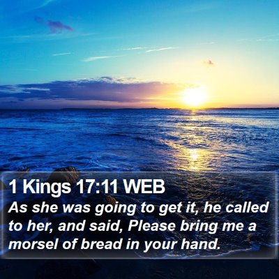 1 Kings 17:11 WEB Bible Verse Image