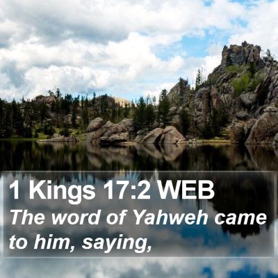 1 Kings 17:2 WEB Bible Verse Image