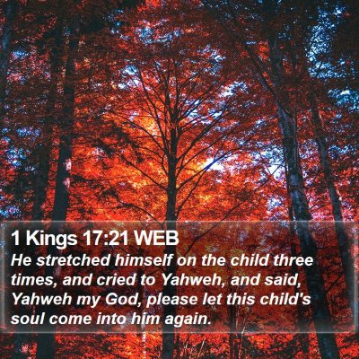 1 Kings 17:21 WEB Bible Verse Image