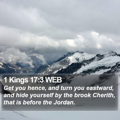 1 Kings 17:3 WEB Bible Verse Image