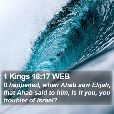 1 Kings 18:17 WEB Bible Verse Image