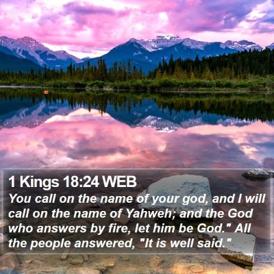 1 Kings 18:24 WEB Bible Verse Image