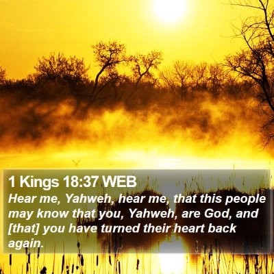 1 Kings 18:37 WEB Bible Verse Image