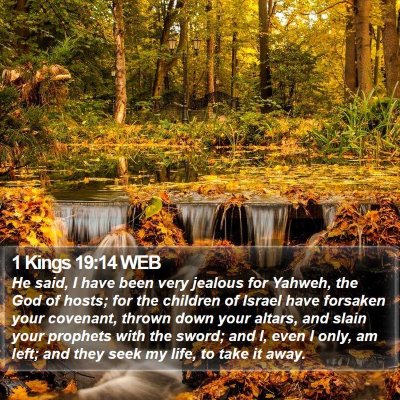 1 Kings 19:14 WEB Bible Verse Image