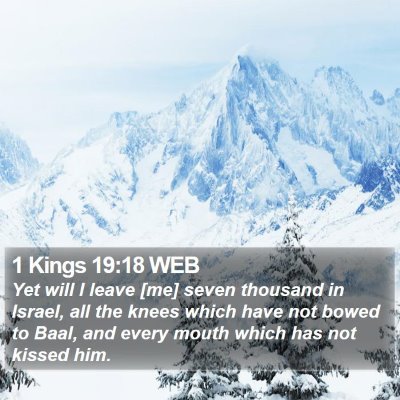 1 Kings 19:18 WEB Bible Verse Image
