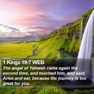 1 Kings 19:7 WEB Bible Verse Image