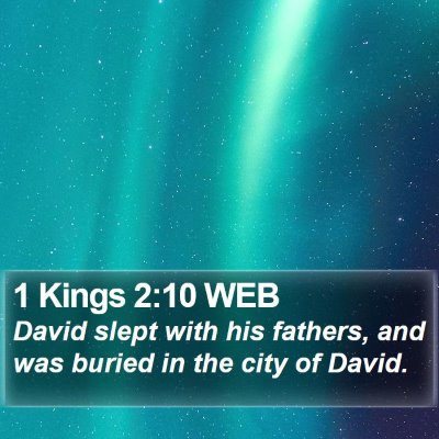 1 Kings 2:10 WEB Bible Verse Image