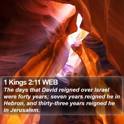 1 Kings 2:11 WEB Bible Verse Image