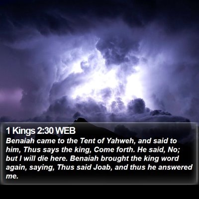 1 Kings 2:30 WEB Bible Verse Image