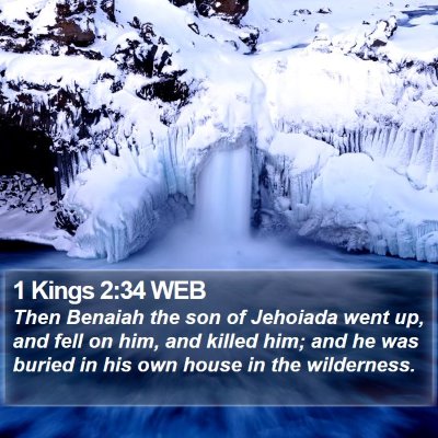 1 Kings 2:34 WEB Bible Verse Image
