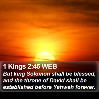 1 Kings 2:45 WEB Bible Verse Image