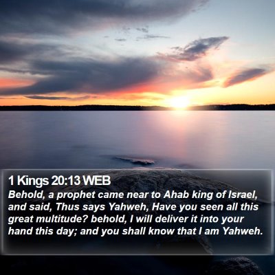 1 Kings 20:13 WEB Bible Verse Image