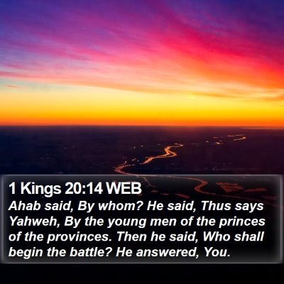 1 Kings 20:14 WEB Bible Verse Image