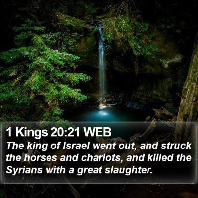 1 Kings 20:21 WEB Bible Verse Image