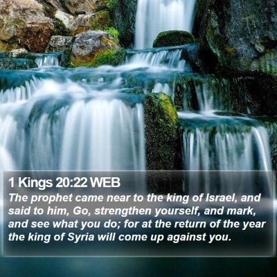 1 Kings 20:22 WEB Bible Verse Image