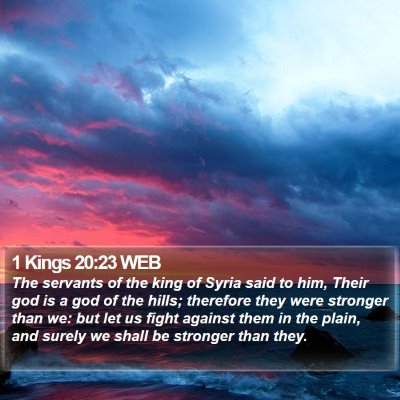 1 Kings 20:23 WEB Bible Verse Image
