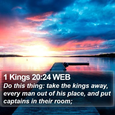1 Kings 20:24 WEB Bible Verse Image